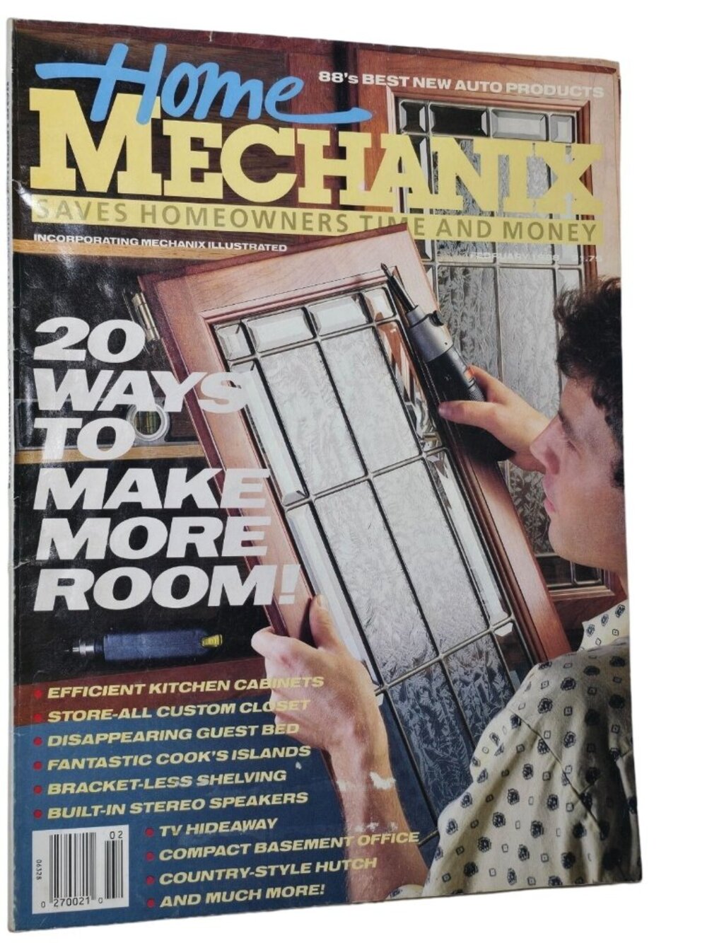 Home Mechanix Magazine February 1988 1980s House Maintenance Improvement Design